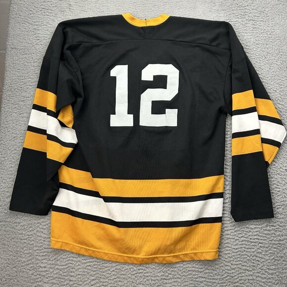 Maska Superfil Pepsi Cola Jersey Black Yellow Made In Canada VTG - Picture 6 of 10